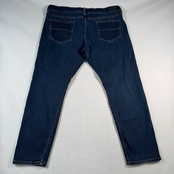 Lucky Brand Jeans Mens 42 Blue 110 Slim Straight Dark Wash Stretch - Picture 2 of 15